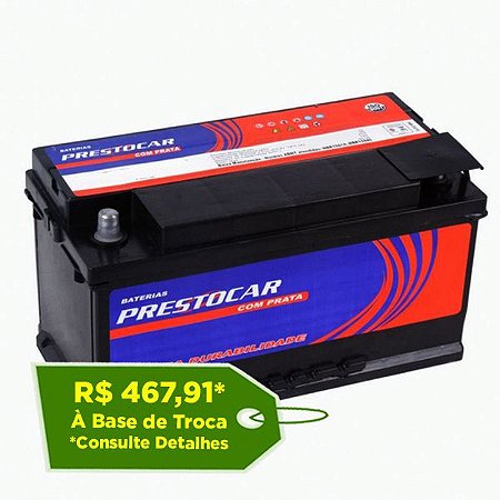 Bateria Prestocar 95Ah – PA95DF – Baixa Manutenção ( Requer Água )