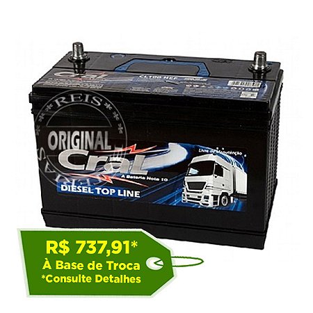 Bateria Cral Selada 100Ah – CL100HEF – Livre de Manutenção