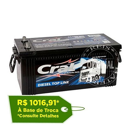 Bateria Cral Selada 180Ah – CL180HD – Livre de Manutenção