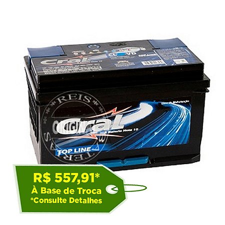 Bateria Cral Selada 80Ah – CL80VD / CL80VE – Livre de Manutenção