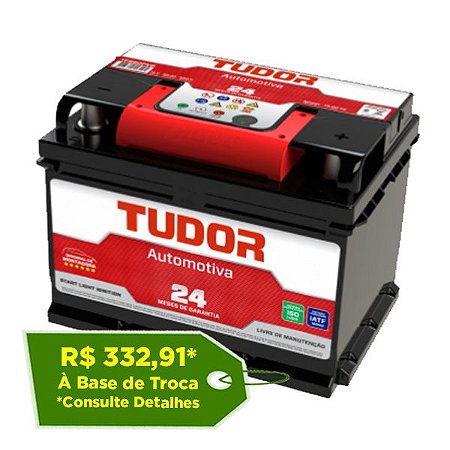 Bateria Tudor Free 60Ah – TFS60PVD – 24 Meses Garantia