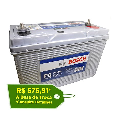 Bateria Estacionária Bosch P5 1580 - 94Ah - 24 Meses de Garantia