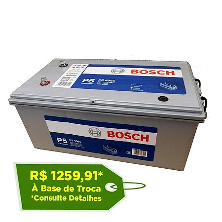 Bateria Estacionária Bosch P5 4081 - 230Ah - 24Meses de Garantia