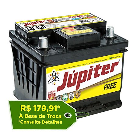 Bateria Jupiter Free 45Ah - JJF45D - Selada