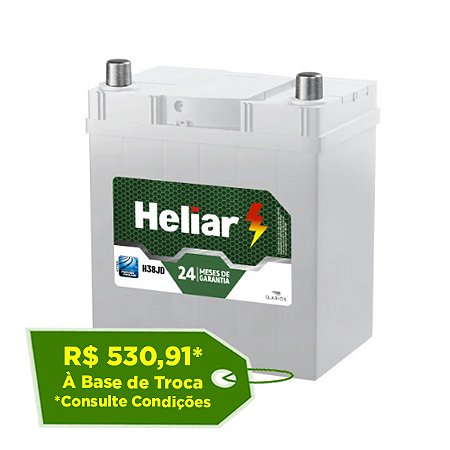 Bateria Heliar 38Ah – H38JD – Original de Montadora