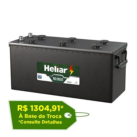 Bateria Heliar Frota 180Ah – H180TD – Original de Montadora