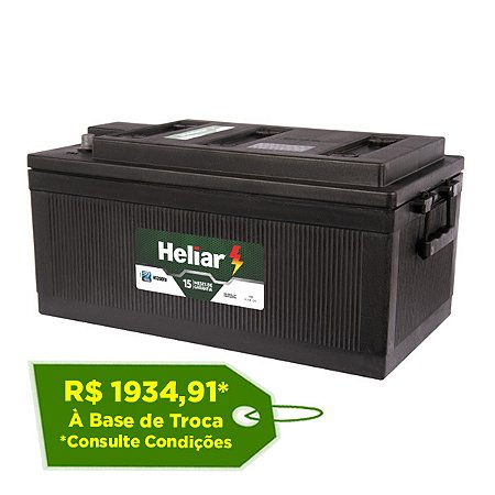 Bateria Heliar Frota 200Ah – HS200TD – Original de Montadora