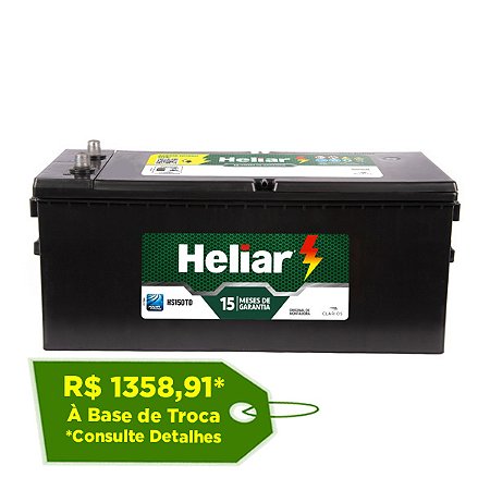 Bateria Heliar Frota Super Free 180Ah – HS180TD – Original de Montadora