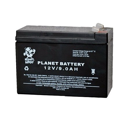 Bateria Estacionária VRLA ( AGM ) Planet Battery 12V – 9Ah