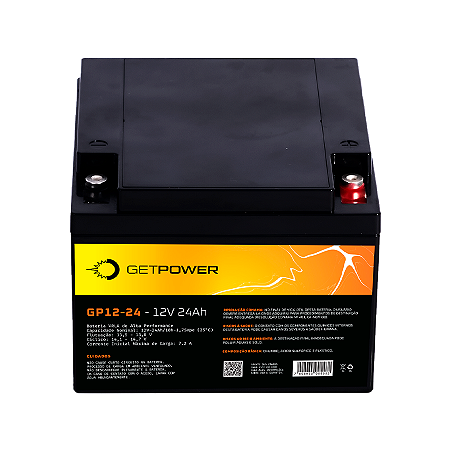 Bateria Estacionária VRLA ( AGM ) GetPower 12V – 24Ah – GP12-24