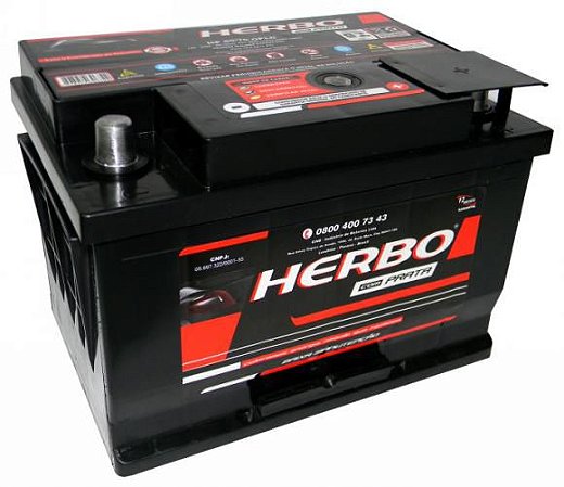 Bateria Herbo Prata 50Ah – HP50OPLD / HP50OPLE – Baixa Manutenção ( Requer Água )