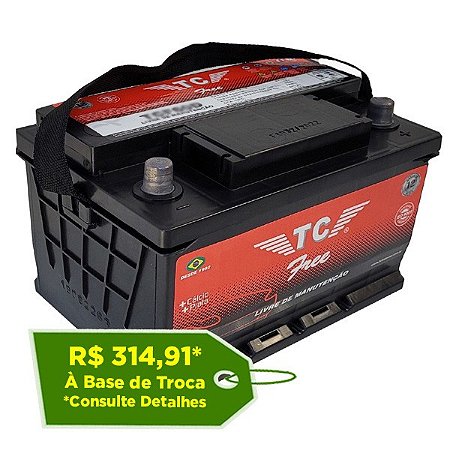 Bateria TC Free 70Ah - TCF70D - Selada