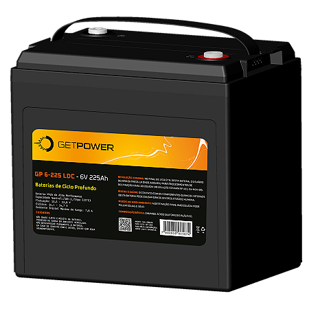 Bateria Estacionária VRLA ( AGM/ GEL ) GetPower 6V – 225Ah – GP6-225LDC ( Deep Cycle )