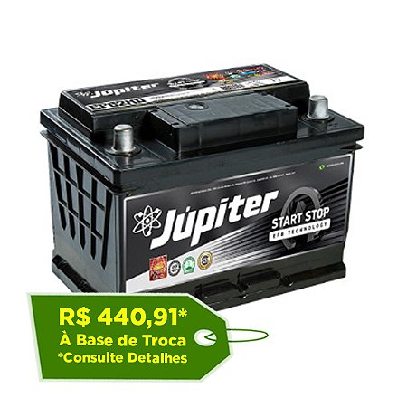 Bateria Jupiter EFB 62Ah - EF62HD - Para Carro C/ Start-Stop