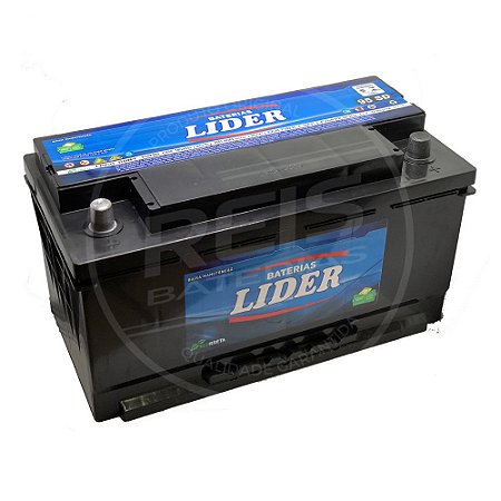 Bateria Lider 95Ah - JJ95SD – Baixa Manutenção ( Requer Água )