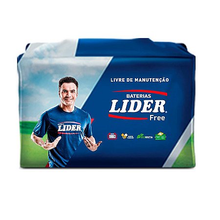 Bateria Lider Free 60Ah - JJF60LD ( Cx. Alta ) - Selada