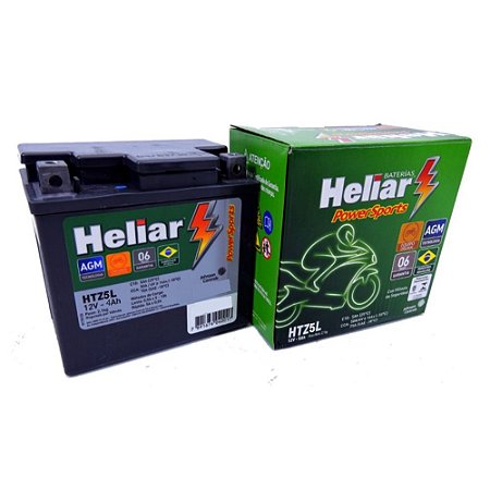 Bateria Heliar Moto 4Ah – HTZ5L