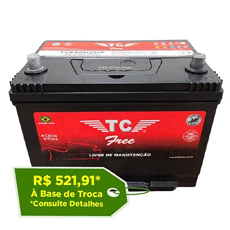 Bateria TC Free 80Ah - TCF80HYUD - Selada