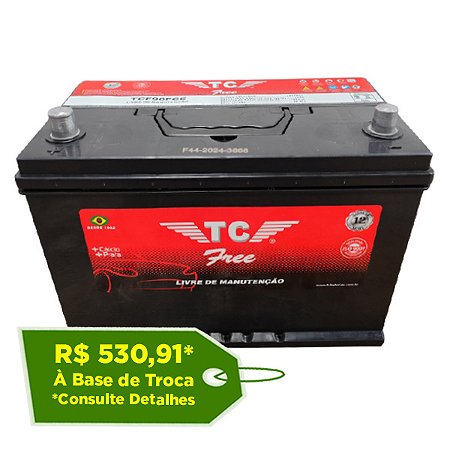 Bateria TC Free 90Ah - TCF90D / TCF90E - Selada