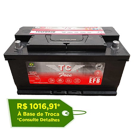 Bateria TC EFB 97Ah - TCEFB97SPRD ( EFB ) - Para Carro C/ Start-Stop