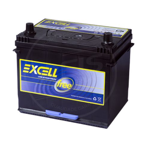 Bateria Excell Free 80Ah - EXF80TCD - Selada