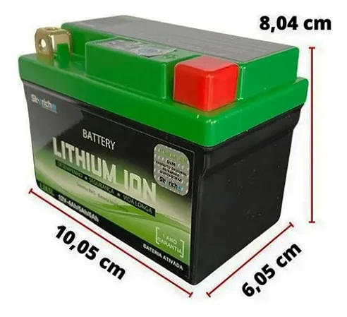 Bateria Moto Skyrich Litio até 250CC - LIX5L - ( Ref. Yuasa YTX5L-BS )