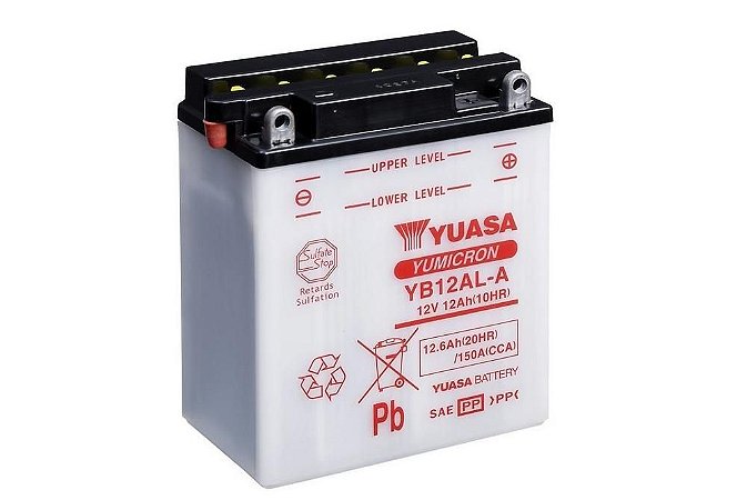 Bateria de Moto Yuasa 12Ah -Yb12Al-A