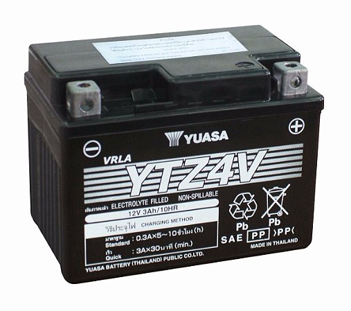 Bateria de Moto Yuasa 3,2Ah - Ytz4V