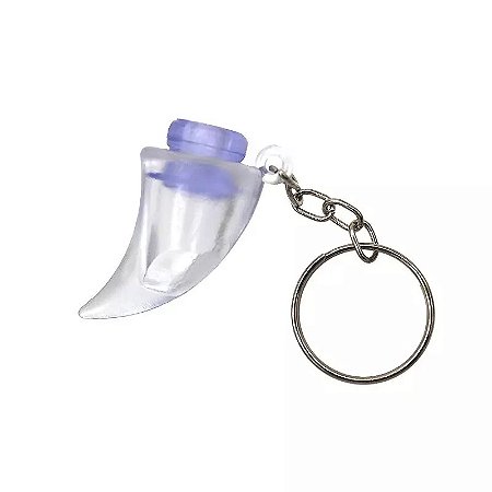 Chaveiro Shofar de Acrílico com Reservatório para Azeite e Óleo Ungido
