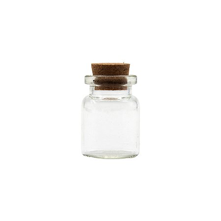 Frasco de Vidro 9ml com Rolha de Cortiça