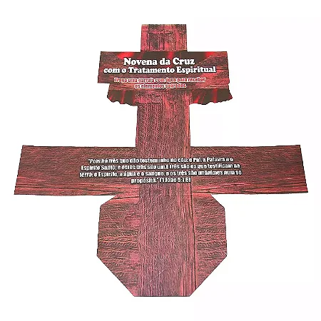 Cruz Suporte Novena do Tratamento Espiritual com Corte Especial