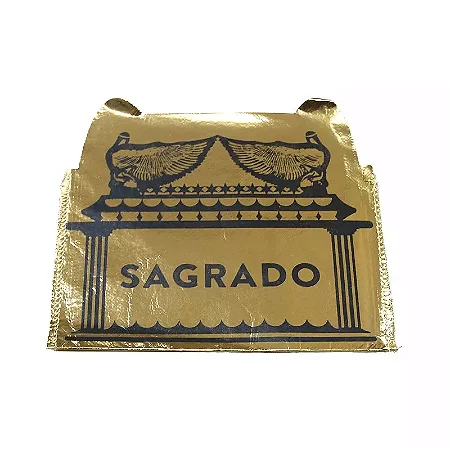 Saquitel Laminado Dourado Arca da Aliança – Sagrado | Festa das Primícias