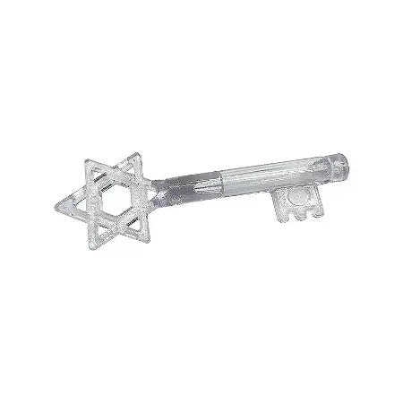 Chave Estrela de Davi Porta Óleo Transparente 0,5ml