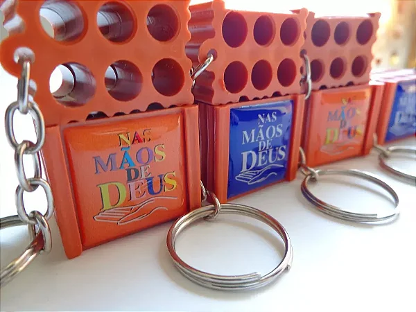 Chaveiro Tijolo Personalizado com Logo ou Texto