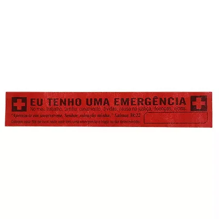Faixa em TNT Eu Tenho uma Emergência