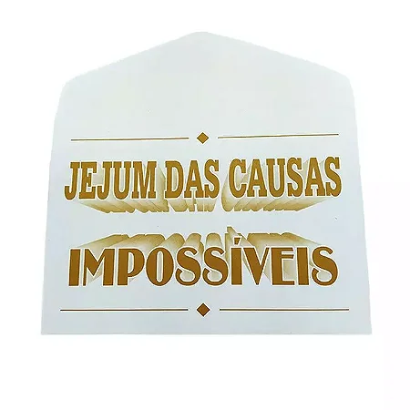 Envelope Sábado Jejum das Causas Impossíveis