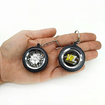 Chaveiro Pneu Emborrachado Personalizado com Logo ou Texto