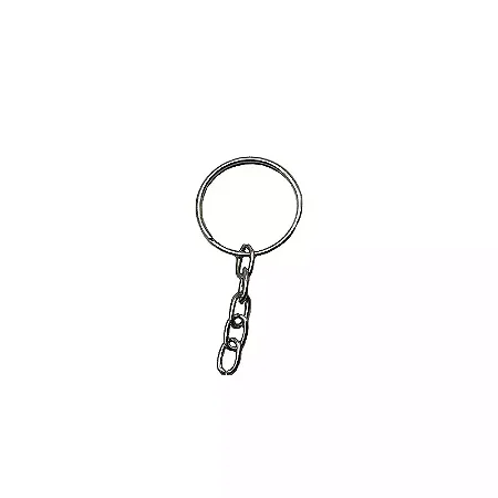 Argola Com Corrente Para Chaveiro 22mm