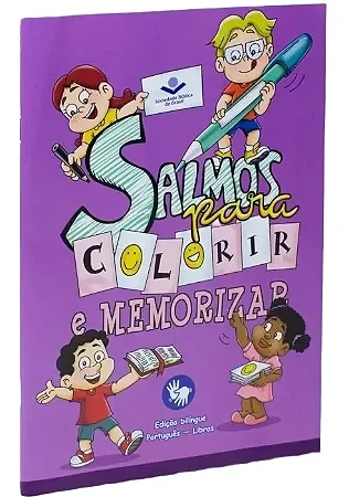 Salmos para Colorir e Memorizar – Livro Infantil com Libras