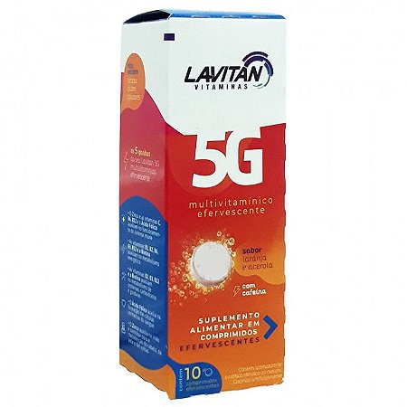 Lavitan 5G Lar+Ace+Caf 10Cpr Eferv - CIMED