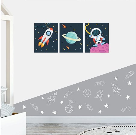 Quadro Decorativo Astronauta