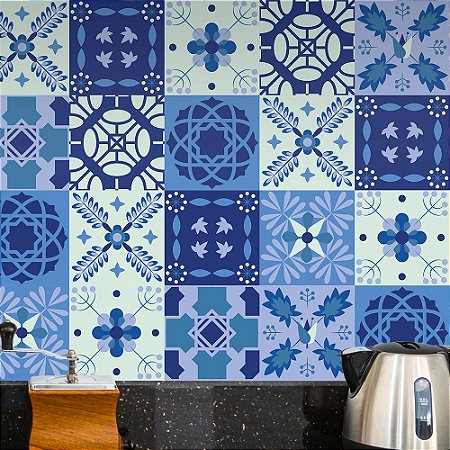 Adesivos Azulejo Blue