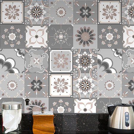 Adesivo de Azulejo Grey