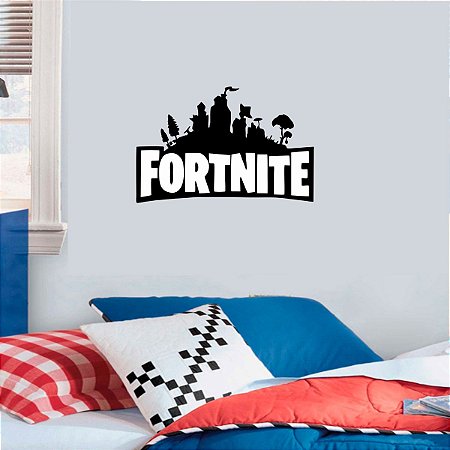 Adesivo De Parede Fortnite Logo - 50x32cm