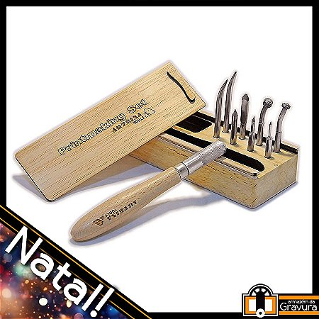 Jogo de 8 pontas para Calcogravura (gravura em metal) Arteína