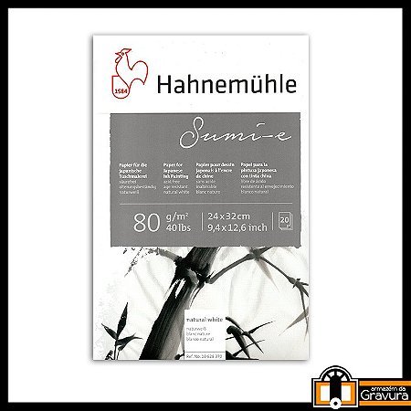 Bloco 20 folhas de Papel Sumi-e 80 g/m2 Hahnemuhle