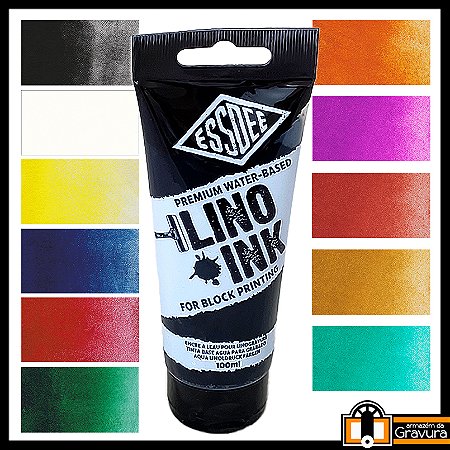 Tinta Premium à base de água 100 ml para Xilo e Linóleo EssDee