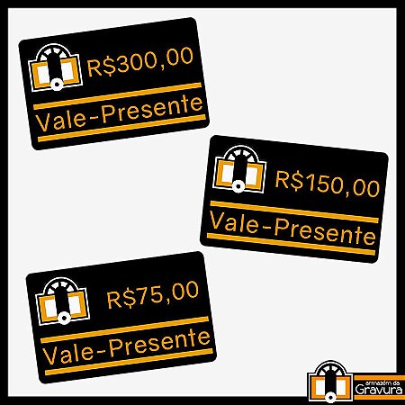 Vale-Presente do Armazém da Gravura
