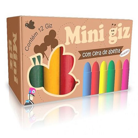 Giz De Cera - Mini Giz - 6 Cores