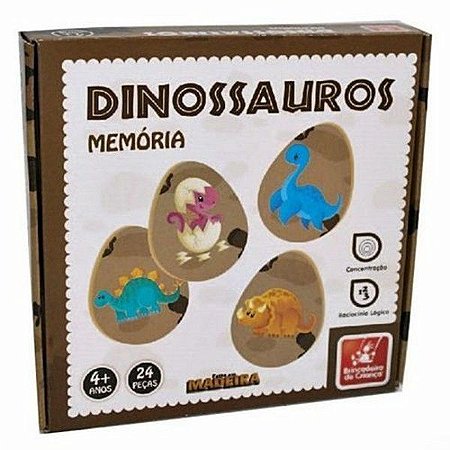 Jogo de Memória Dinossauros - Toia Brinquedos